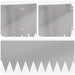 Gazonrand 20 st 103 x 25 cm Staal Zilverkleurig