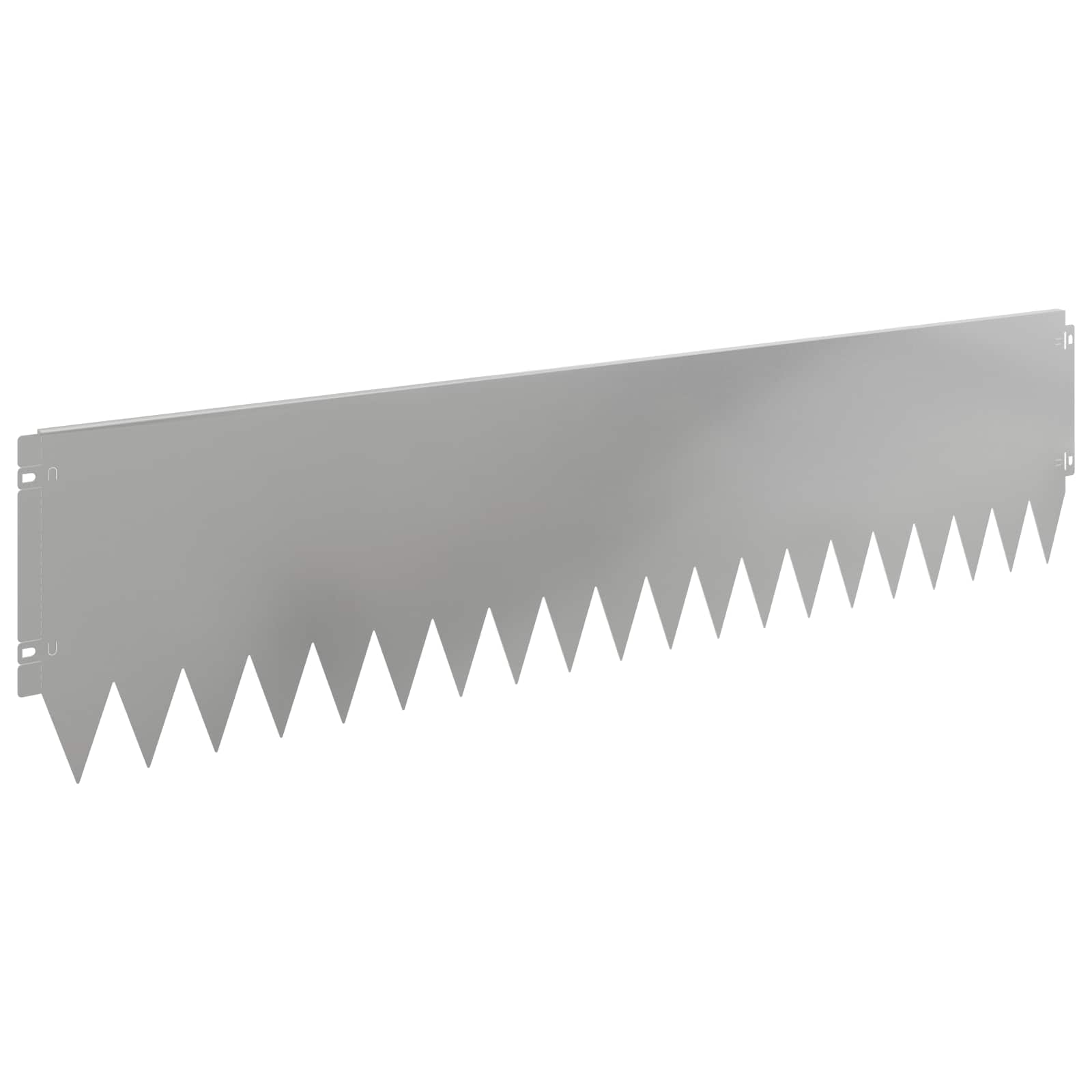 Gazonrand 20 st 103 x 25 cm Staal Zilverkleurig