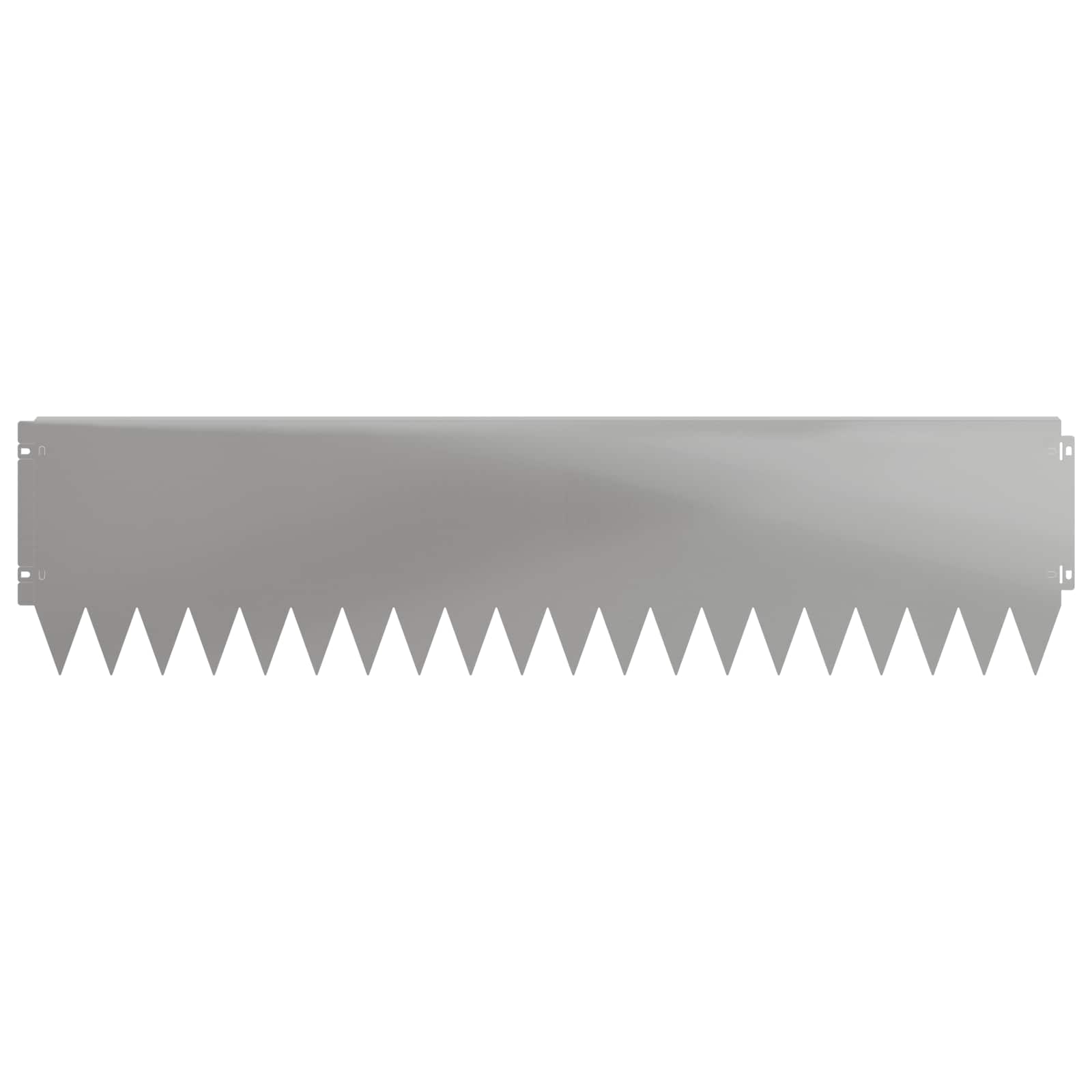 Gazonrand 20 st 103 x 25 cm Staal Zilverkleurig