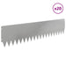Gazonrand 20 st 103 x 25 cm Staal Zilverkleurig