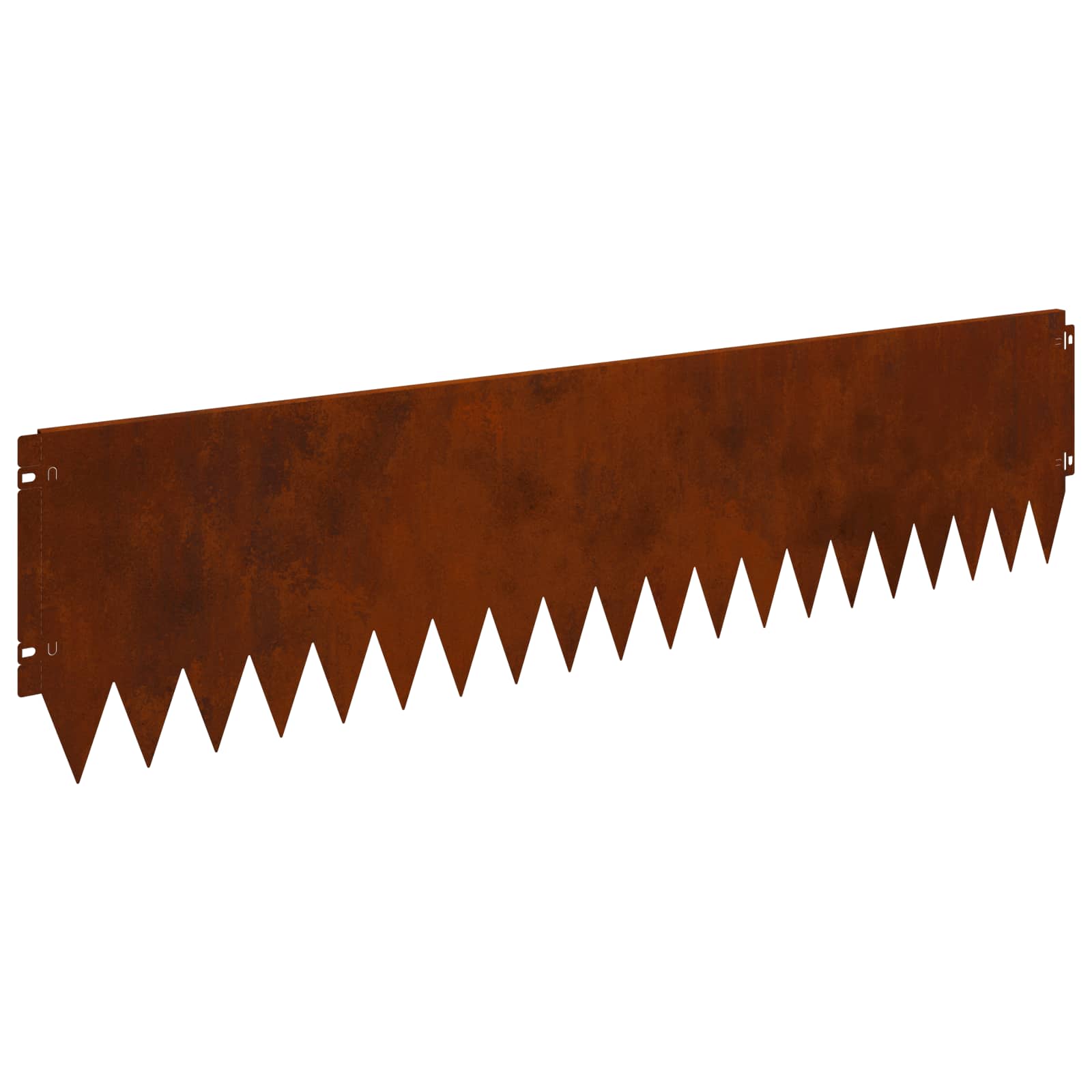 Gazonrand 10 st 103 x 25 cm Staal Roestig