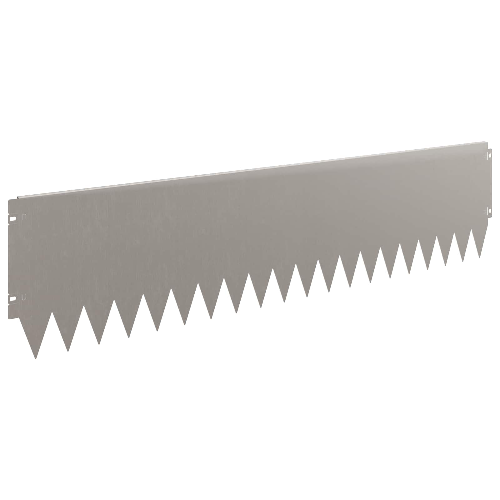 Gazonrand 10 st 103 x 25 cm Staal Roestig