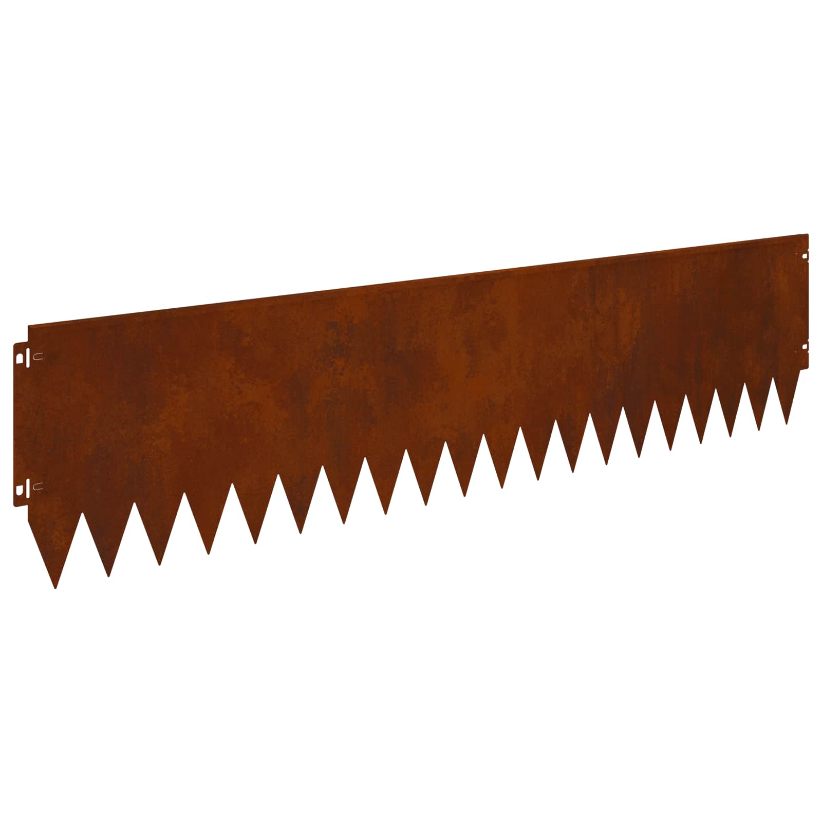 Gazonrand 10 st 103 x 25 cm Staal Roestig
