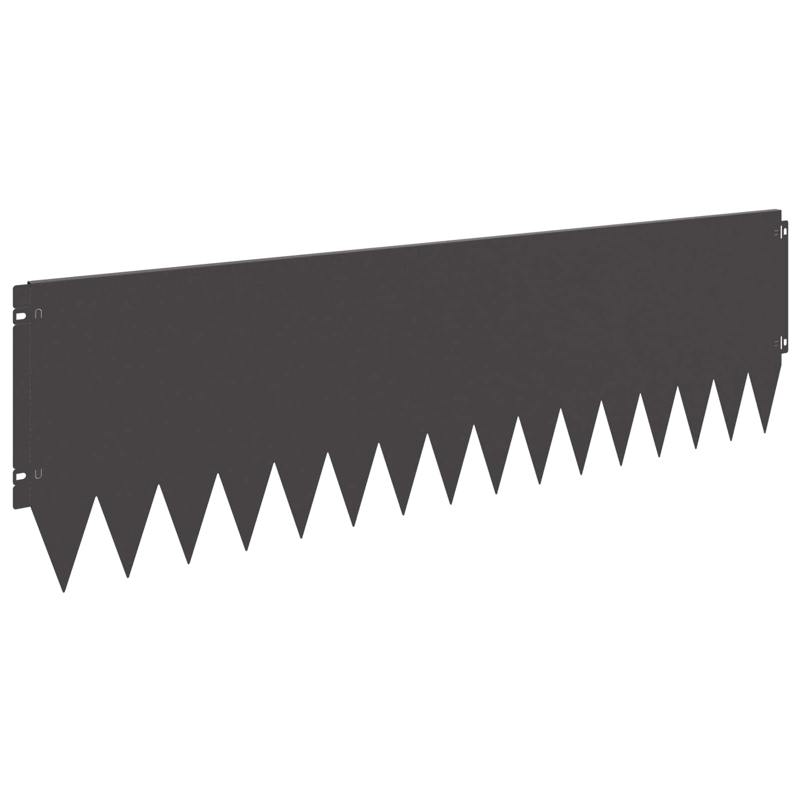 Gazonrand 10 st 103 x 30 cm Staal Zwart