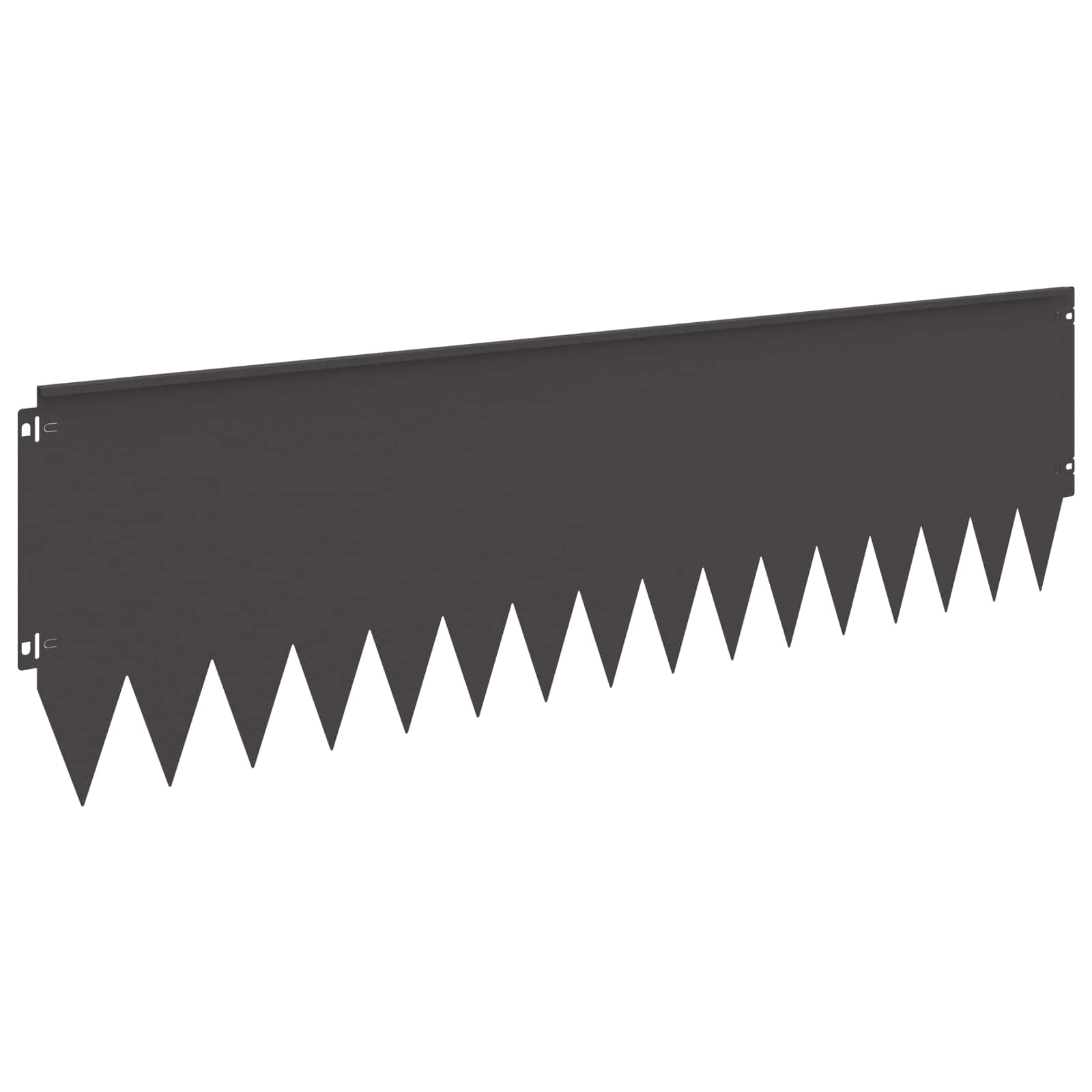 Gazonrand 20 st 103 x 30 cm Staal Zwart