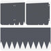 Gazonrand 20 st 103 x 30 cm Staal Antracietkleurig