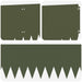 Gazonrand 20 st 103 x 30 cm Staal Olijfgroen