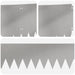 Gazonrand 10 st 103 x 30 cm Staal Zilverkleurig