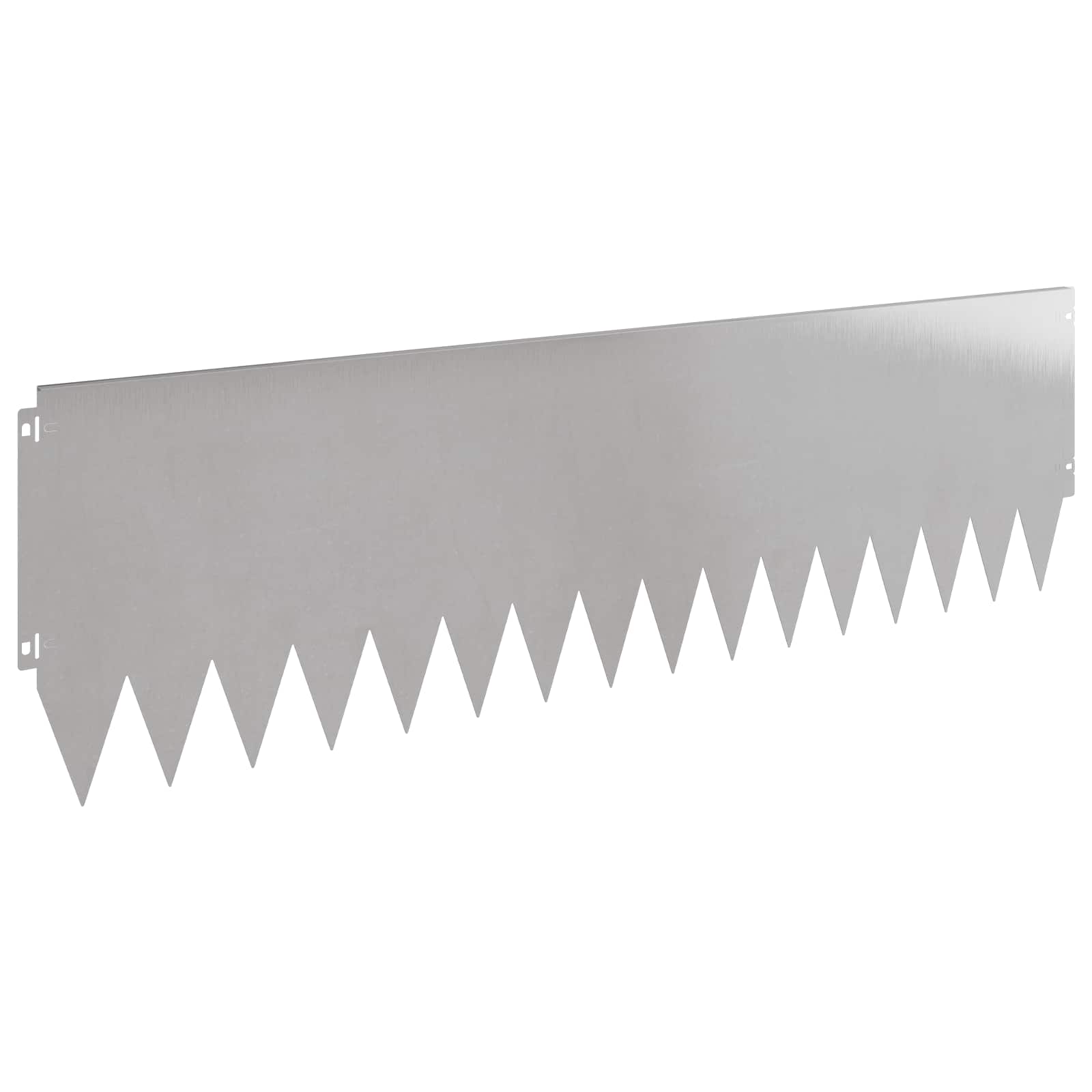 Gazonrand 10 st 103 x 30 cm Staal Zilverkleurig