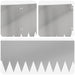 Gazonrand 20 st 103 x 30 cm Staal Zilverkleurig