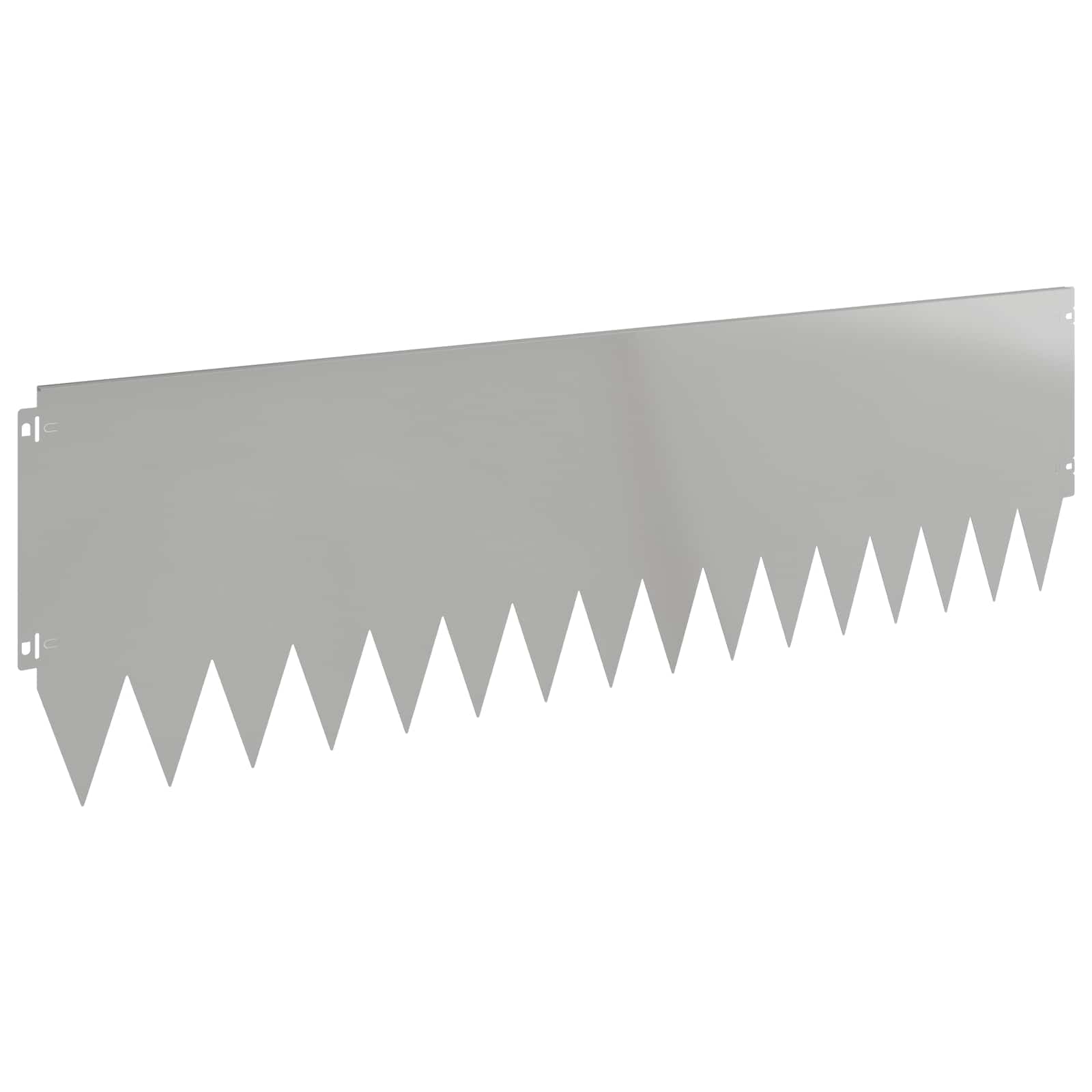 Gazonrand 20 st 103 x 30 cm Staal Zilverkleurig