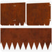 Gazonrand 10 st 103 x 30 cm Staal Roestig