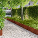 Gazonrand 10 st 103 x 30 cm Staal Roestig