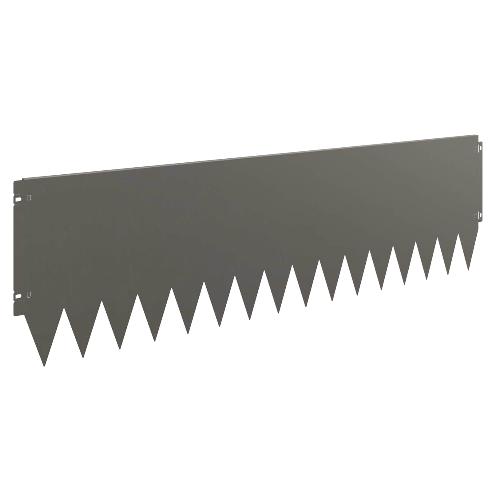 Gazonrand 10 st 103 x 30 cm Staal Roestig