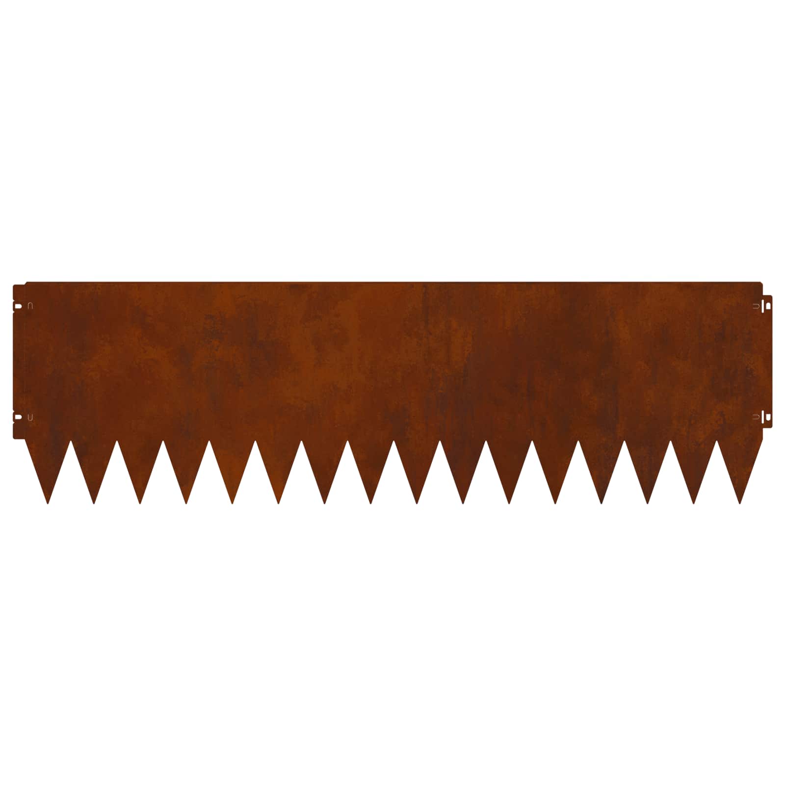 Gazonrand 10 st 103 x 30 cm Staal Roestig