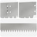 Gazonrand 20 st 103 x 10 cm Staal Zilverkleurig