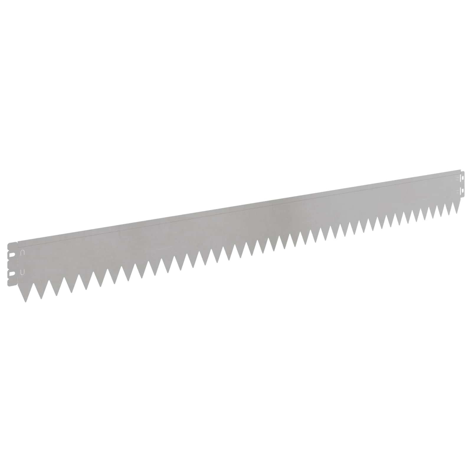 Gazonrand 50 st 103 x 10 cm Staal Zilverkleurig