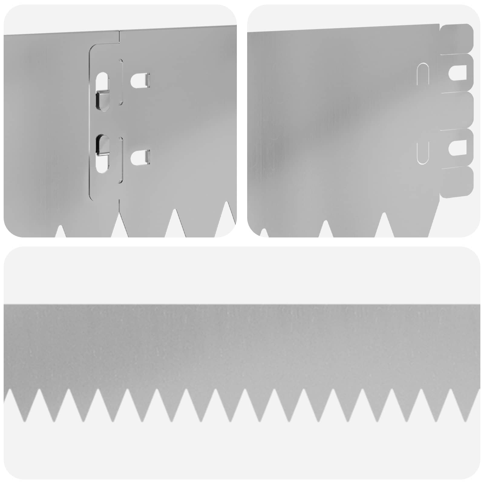 Gazonrand 10 st 103 x 10 cm Staal Zilverkleurig
