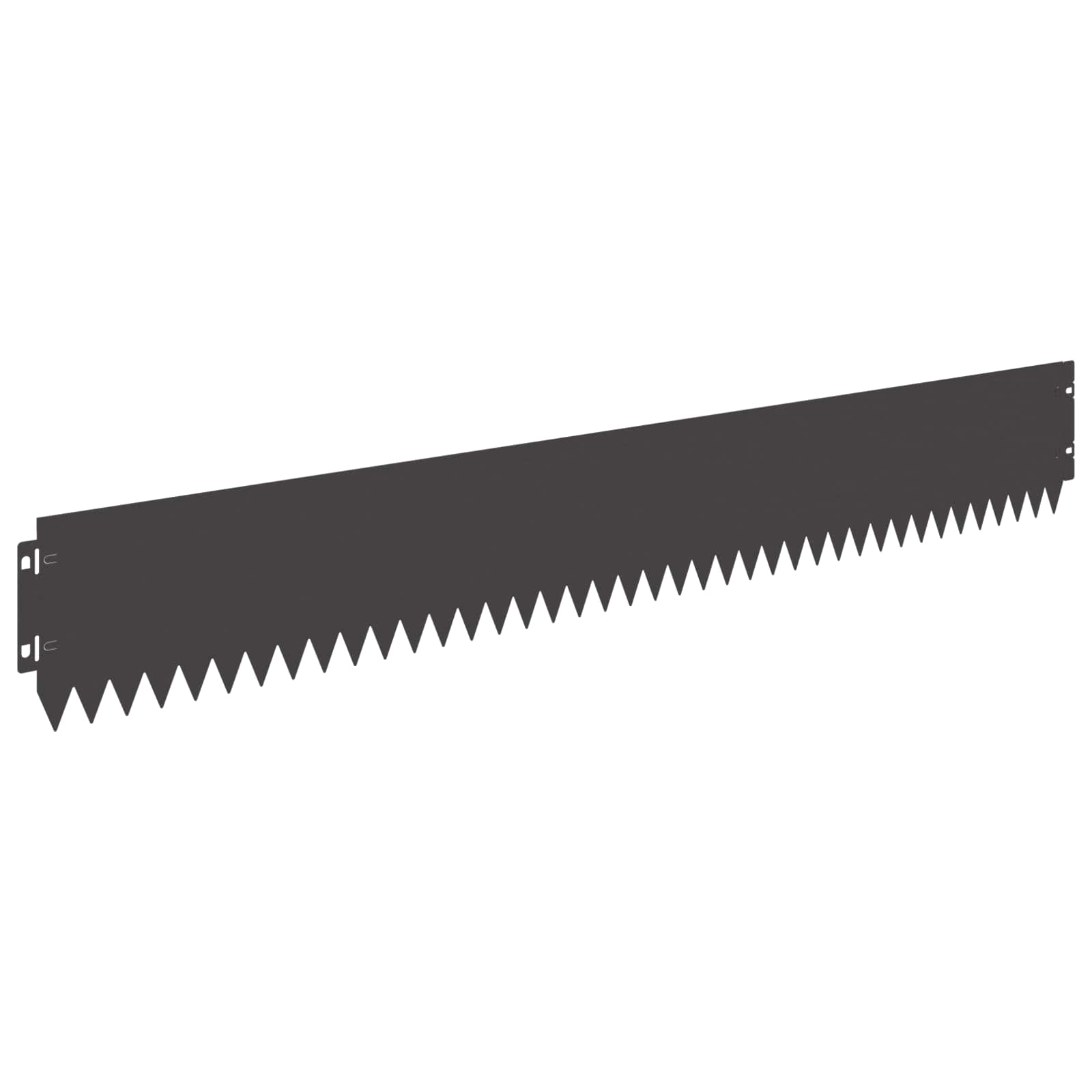 Gazonrand 10 st 103 x 15 cm Staal Zwart
