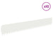 Gazonrand 10 st 103 x 15 cm Staal Wit