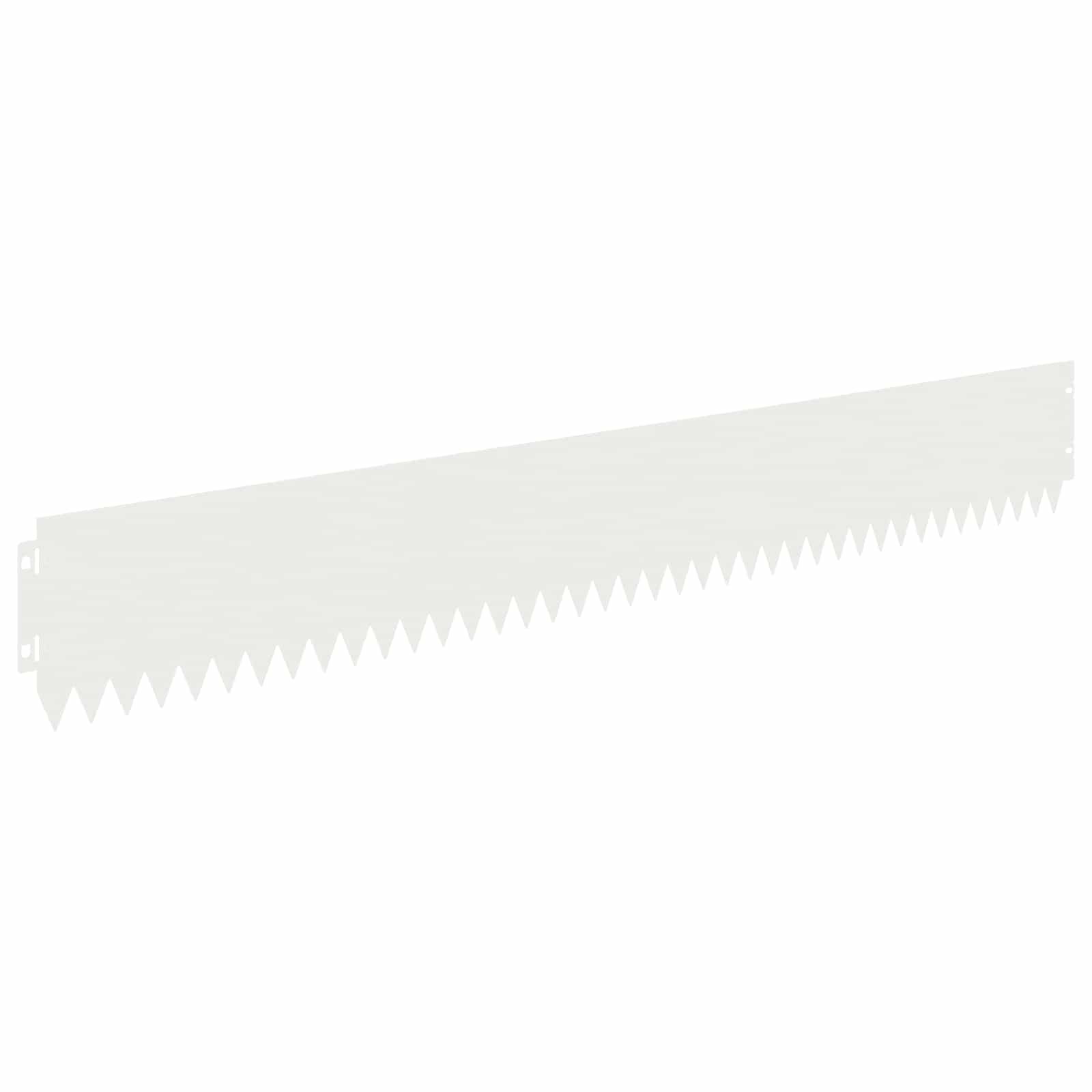 Gazonrand 20 st 103 x 15 cm Staal Wit