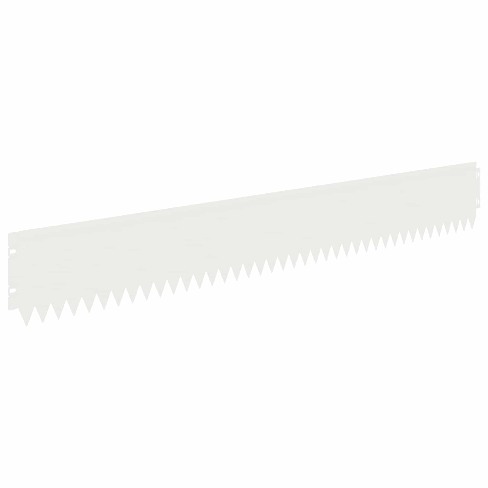 Gazonrand 20 st 103 x 15 cm Staal Wit