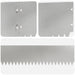 Gazonrand 20 st 103 x 15 cm Staal Zilverkleurig