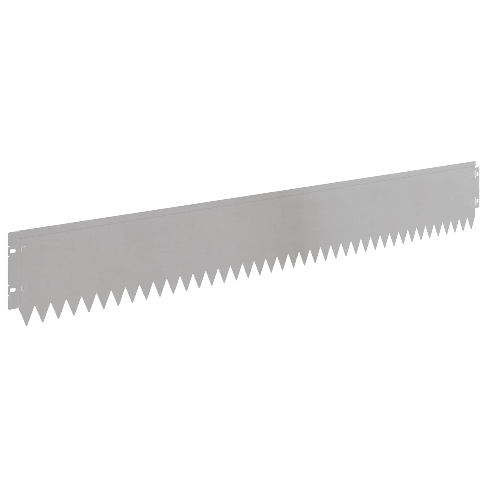 Gazonrand 30 st 103 x 15 cm Staal Zilverkleurig