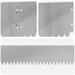 Gazonrand 10 st 103 x 15 cm Staal Zilverkleurig