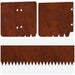 Gazonrand 10 st 103 x 15 cm Staal Roestig