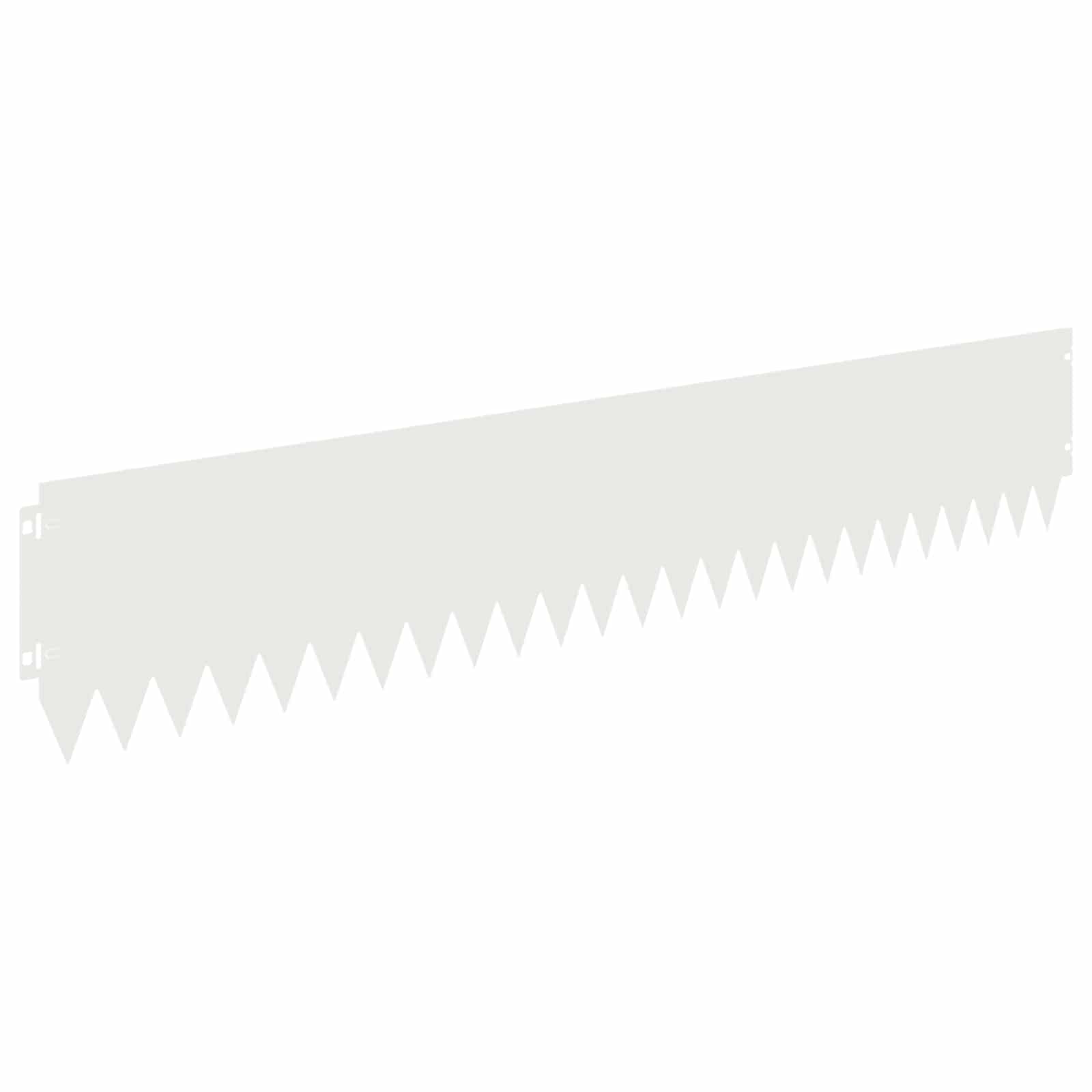 Gazonrand 10 st 103 x 20 cm Staal Wit