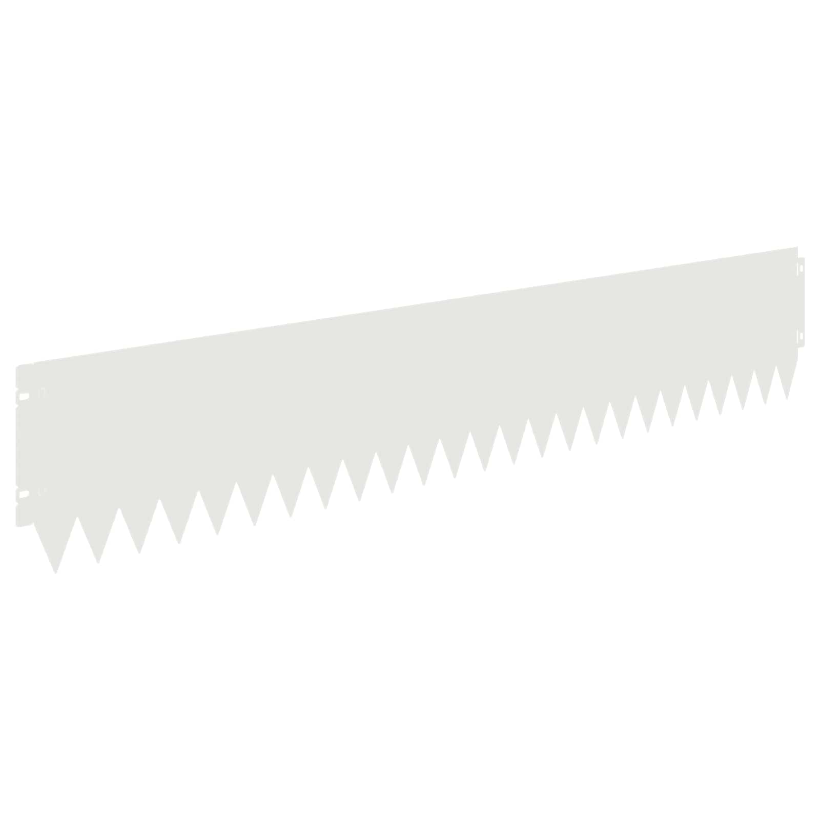 Gazonrand 20 st 103 x 20 cm Staal Wit