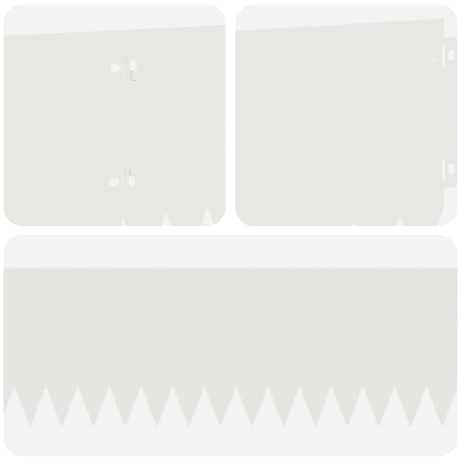 Gazonrand 30 st 103 x 20 cm Staal Wit