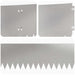 Gazonrand 10 st 103 x 20 cm Staal Zilverkleurig