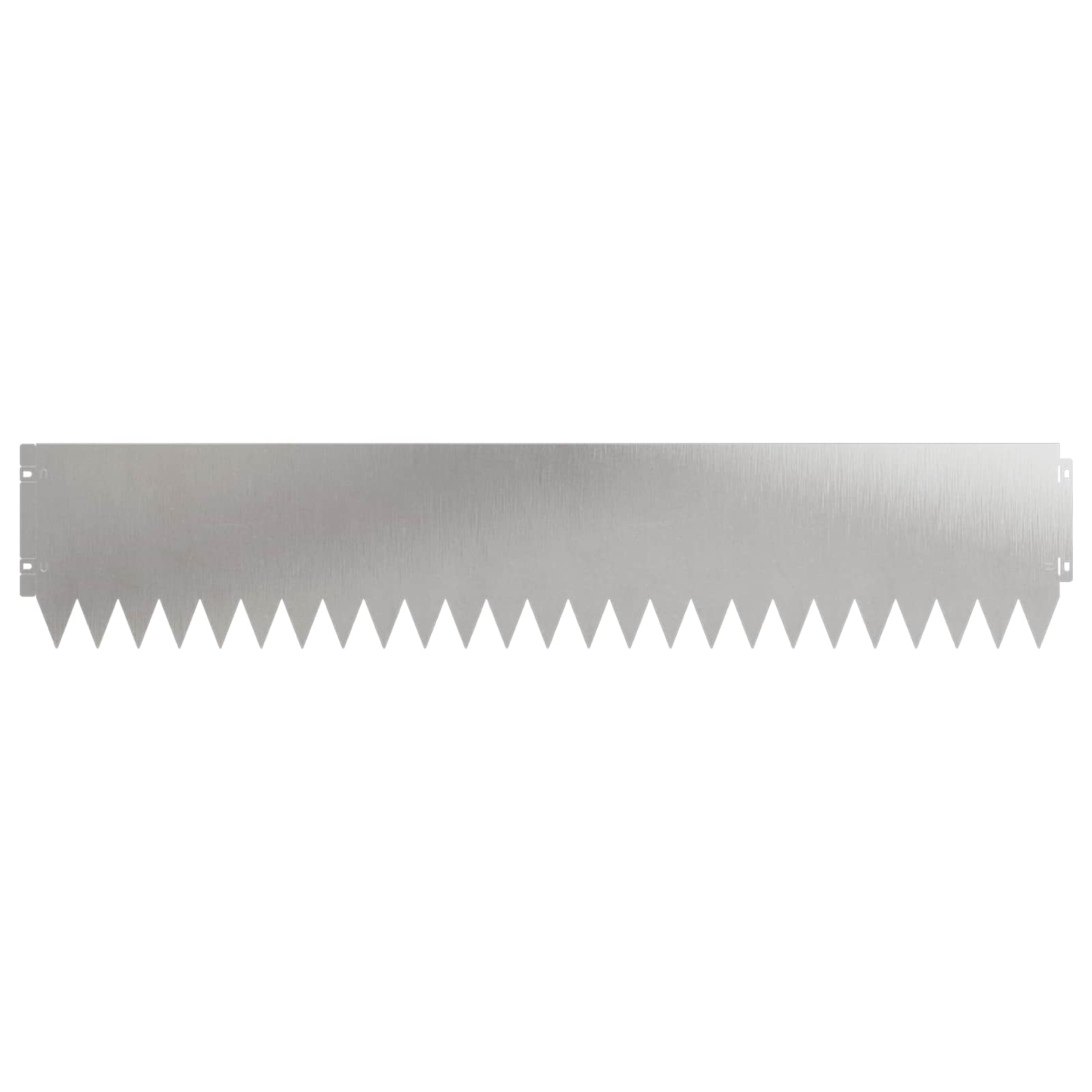 Gazonrand 10 st 103 x 20 cm Staal Zilverkleurig