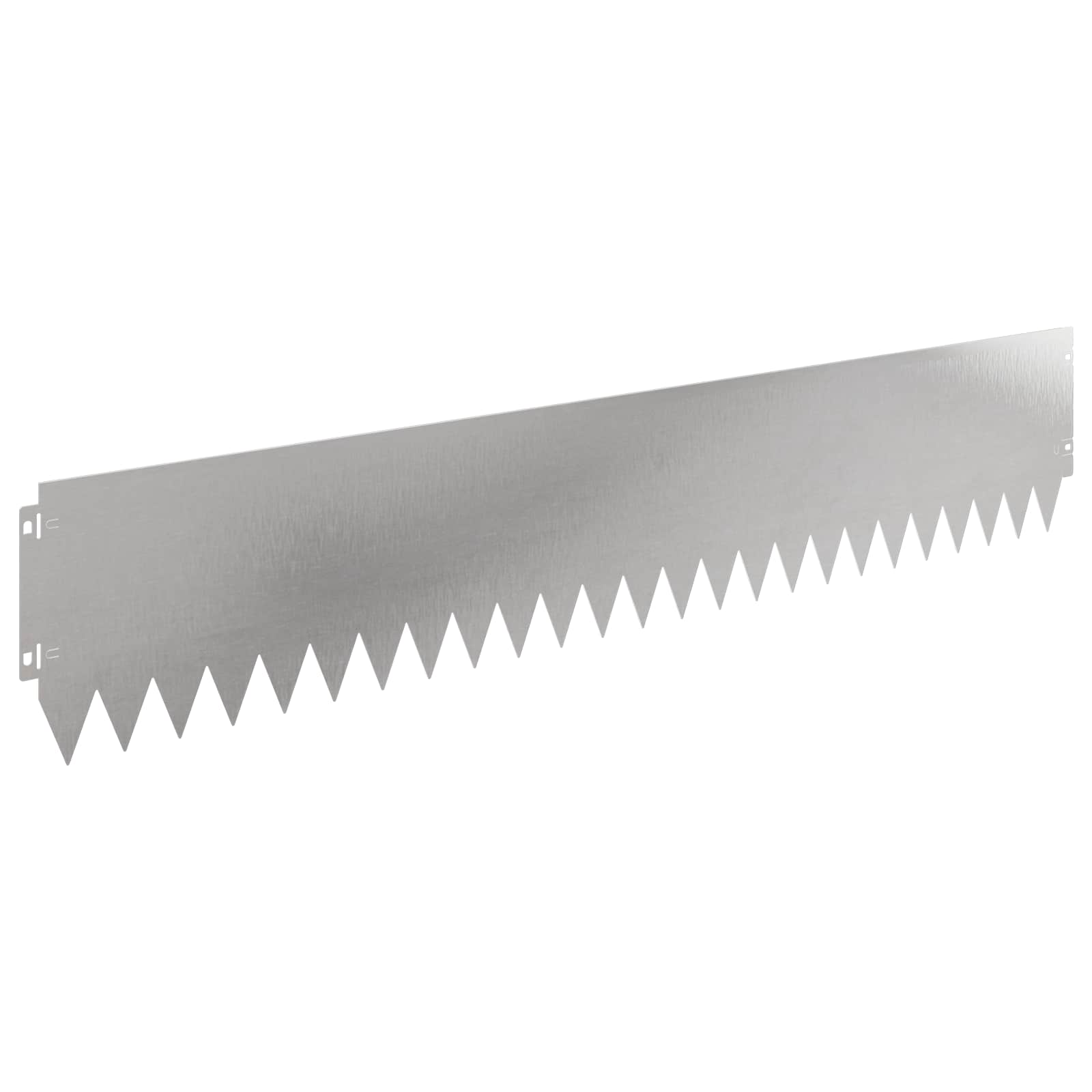 Gazonrand 20 st 103 x 20 cm Staal Zilverkleurig