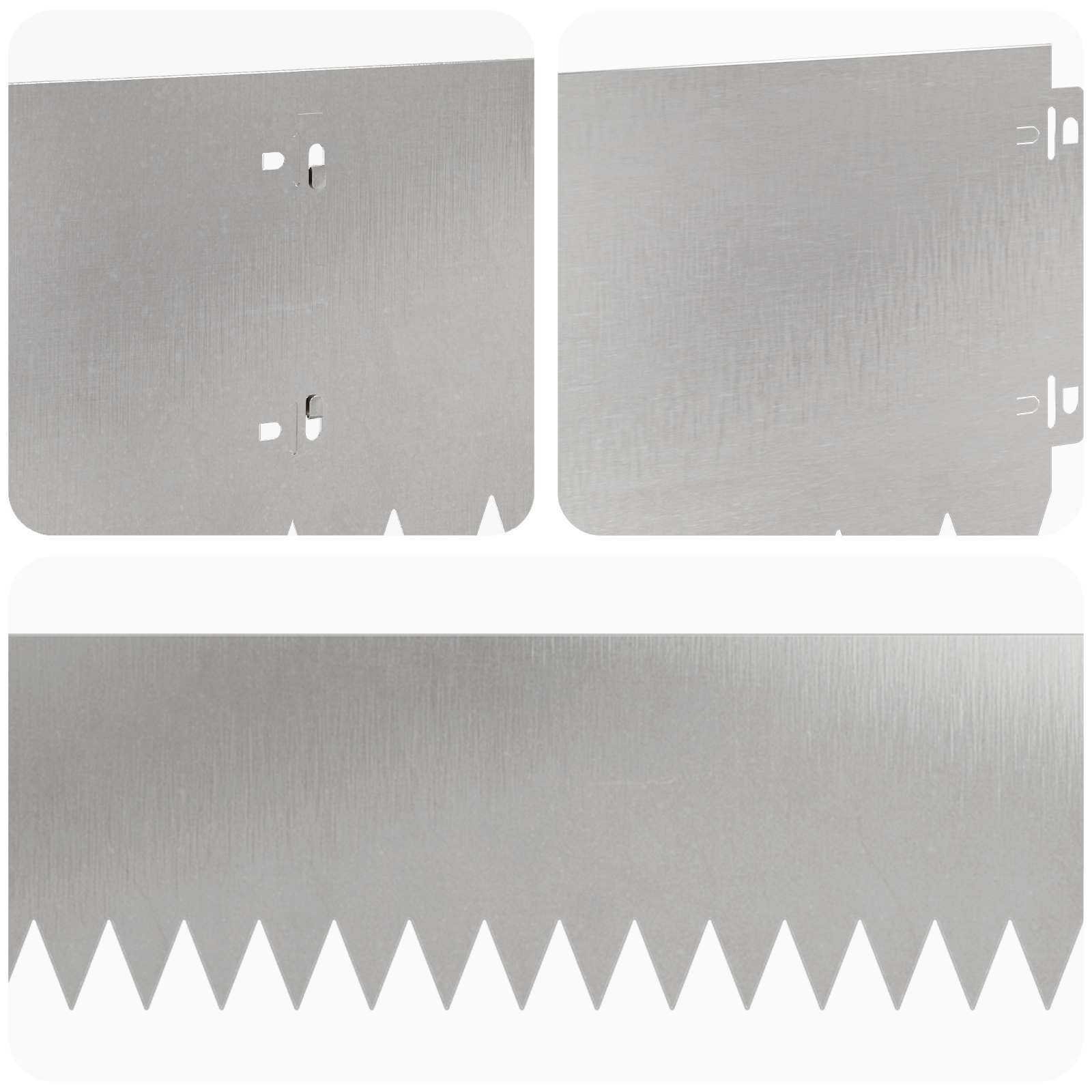 Gazonrand 30 st 103 x 20 cm Staal Zilverkleurig