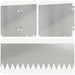 Gazonrand 10 st 103 x 20 cm Staal Zilverkleurig