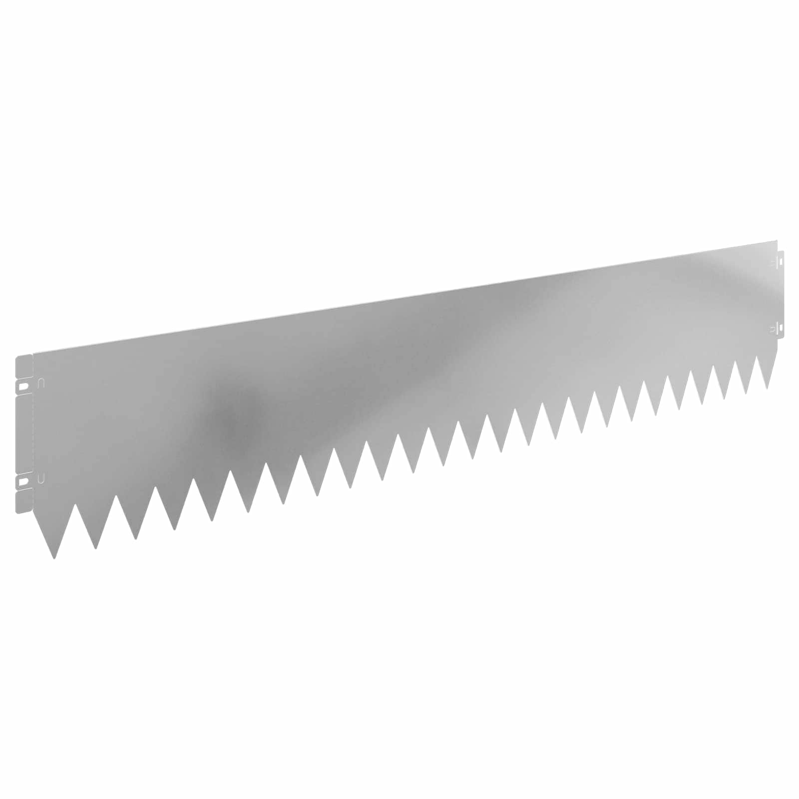 Gazonrand 20 st 103 x 20 cm Staal Zilverkleurig