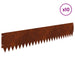Gazonrand 10 st 103 x 20 cm Staal Roestig