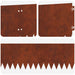 Gazonrand 20 st 103 x 20 cm Staal Roestig