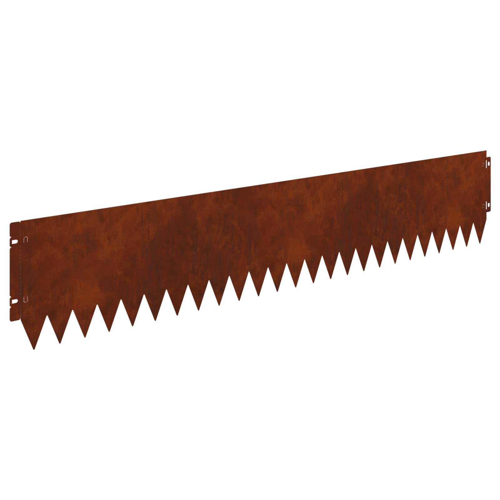 Gazonrand 30 st 103 x 20 cm Staal Roestig