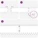 Gazonrand 30 st 103 x 20 cm Staal Roestig