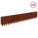 Gazonrand 30 st 103 x 20 cm Staal Roestig