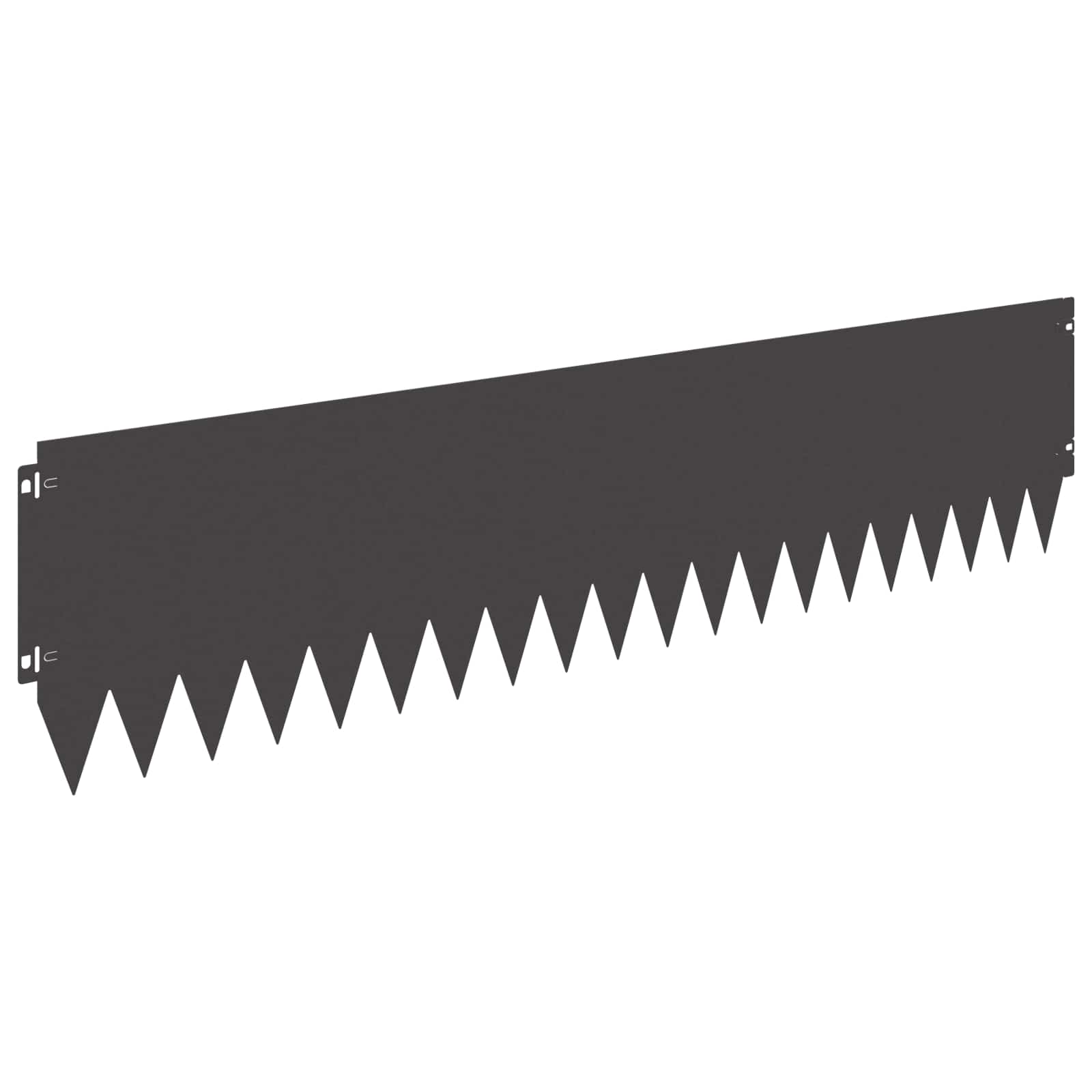 Gazonrand 10 st 103 x 25 cm Staal Zwart