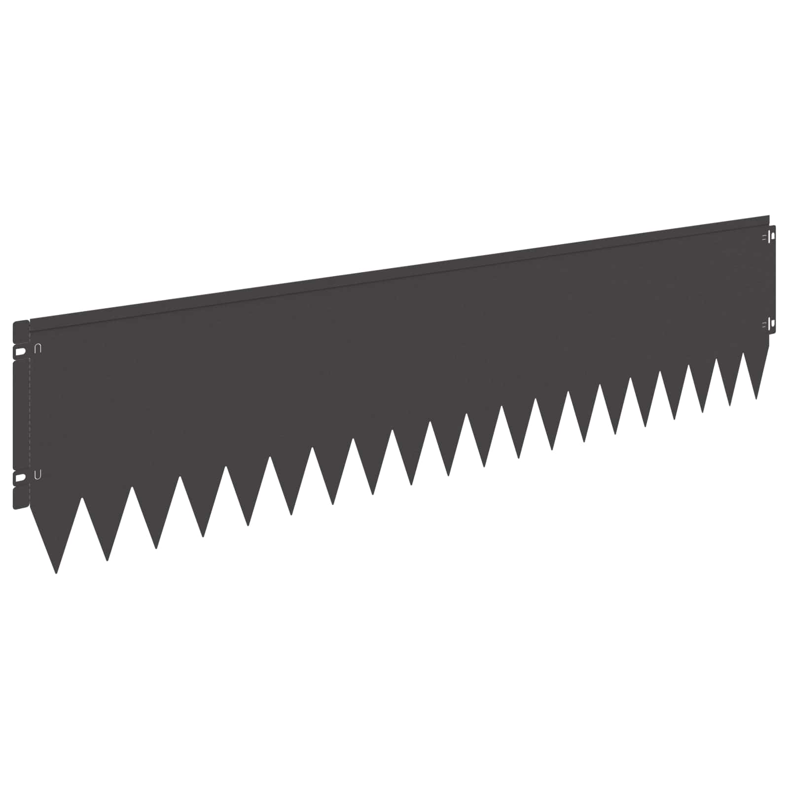 Gazonrand 20 st 103 x 25 cm Staal Zwart