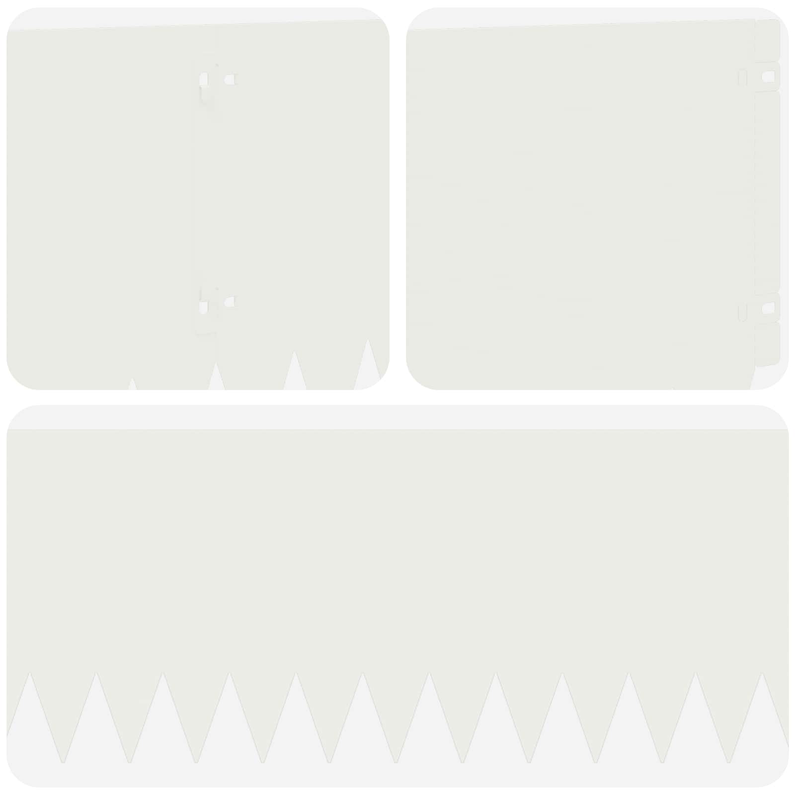Gazonrand 20 st 103 x 25 cm Staal Wit