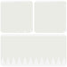Gazonrand 20 st 103 x 25 cm Staal Wit