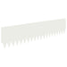 Gazonrand 20 st 103 x 25 cm Staal Wit