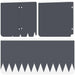 Gazonrand 10 st 103 x 25 cm Staal Antracietkleurig